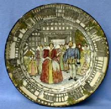 Pottery QUEEN ELIZABETH Coronation Souvenir Plate -
