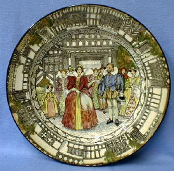 Pottery QUEEN ELIZABETH Coronation Souvenir Plate -