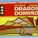 old vintage Dominoes 1940-50's DRAGON Halsam Double 9 with Original Box - Toys