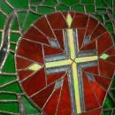 JAGERMEISTER Symbol Stained Glass in Wooden Frame - Misc.