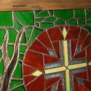 JAGERMEISTER Symbol Stained Glass in Wooden Frame - Misc.