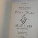 DUMB BELL and INDIAN CLUB Excercise Equipment with Instruction Book - Sporting