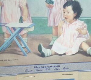 DIONNE QUINTUPLETS 1937 Advertising Calander