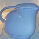 Light Blue Pottery Milk/Water Pitcher w/Lid