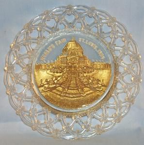 1904 ST. LOUIS WORLDS FAIR Decorative Glass Plate