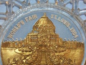 1904 ST. LOUIS WORLDS FAIR Decorative Glass Plate
