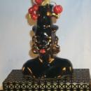 Black Americana Woman Figurine Electric Television Lamp - Ethnographic