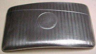 Card Calling Case Sterling - Advertising - Silver