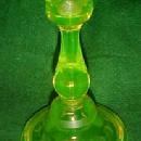 Vaseline Candle Stick - Glass