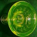 Vaseline Candle Stick - Glass