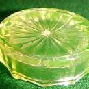 Vaseline Open Salt - Glass