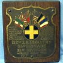 US Army WWI 132nd US Infantry Plaque 1917 -1919