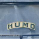 Tobacco HUMO Cigar Box with Glass Lid - Detroit Michigan Tin Cigar Display Box - Tobacciana