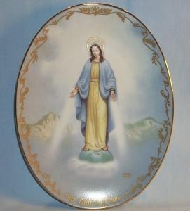 The Bradford Exchange OUR LADY OF GRACE Limited Edition Porcelain Decorative Plate
