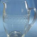 Signed Cut Glass Pitcher - Antique Milk Pitcher