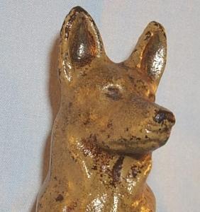 Cast Iron GERMAN SHEPHERD Bookends - Metalware