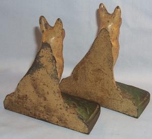 Cast Iron GERMAN SHEPHERD Bookends - Metalware