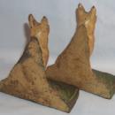 Cast Iron GERMAN SHEPHERD Bookends - Metalware
