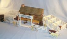 Marx ROY ROGERS RODEO RANCH Set in Original Box - Toys