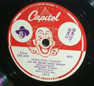 HOPALONG CASSIDY AND THE SQUARE DANCE HOLDUP Record / Reader Set - Misc.