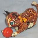 Marx ROLL OVER CAT Tin Wind Up Toy