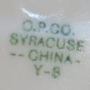 Flow Blue Prop AIRPLANE China Plate - Pottery