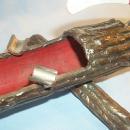 Hand Crafted Metal LOG Ashtray - Tobacciana