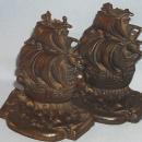 C.I. A GALLEON IN THE TIME OF ELIZABETH Bookends - Metalware