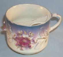 Lustreware Porcelain Mustache Cup