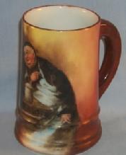 One Beautiful LIMOGES Bartender Portrait Porcelain Mug