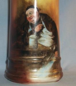 One Beautiful LIMOGES Bartender Portrait Porcelain Mug