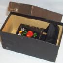 Hand Painted Tin Wall Mounted Matchholder in Original Box - Tobacciana