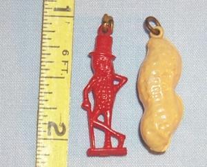 Two PLANTERS PEANUTS Braclet Charms - Jewelry