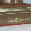 BOY READING BOOK Bronze Bookends - Metalware