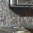Silver Plated Ornate Cigarette / Match Holder - Tobacciana