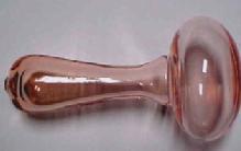 Pink Blown Glass Sock Darner - Glass