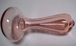 Pink Blown Glass Sock Darner - Glass