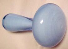 Delphite Cased Glass Sock Darner - Glass