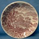 Staffordshire Butter Pat Dish or Coaster Vintage - SEAFORTH Pattern pottery