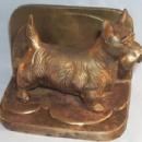 One Frankart SCOTTIE DOG Copper Finished Bookend - Metalware