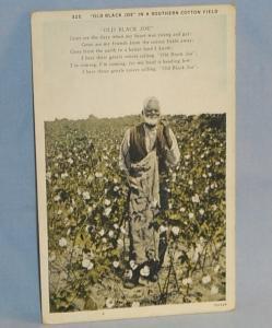 Black Americana OLD BLACK JOE Postcard - Ethnographic