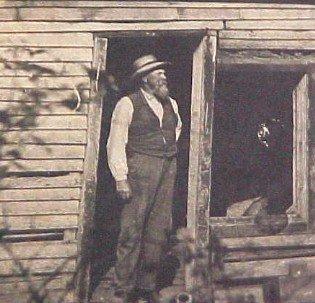 Victorian Man and Cabin - Paper