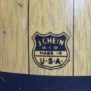 Yellow Chein HAPPY DAYS BANK Tin Toy Barrel Bank - Metalware