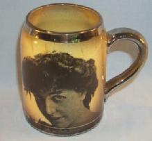 Ridgways Semi Porcelain Silver Trimmed WOMEN PORTRAIT Mug