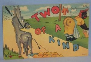 Black Americana POSTCARD - Two of a Kind - Ethnographic