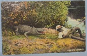 Black Americana POSTCARD - Florida Natives - Ethnographic