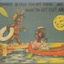 Black Americana POSTCARD - I'm Prepared in Case You Get Fresh - Ethnographic