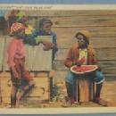 Black Americana POSTCARD - Give Us De Rine - Ethnographic