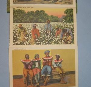 Black Americana Folding POSTCARD - Greetings from Dixieland, Memphis, Tenn - Ethnographic