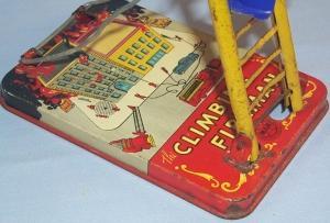 Marx CLIMBING FIREMAN Wind Up Tin Toy